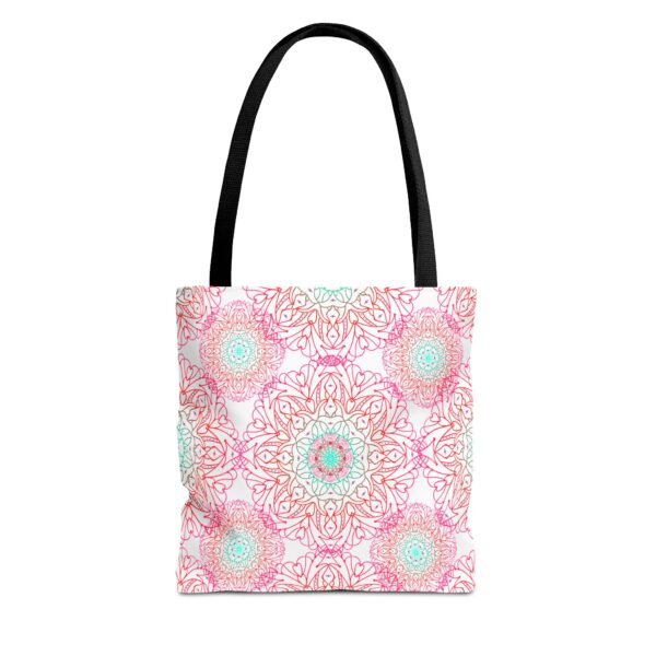 Boho Mandala AOP Tote Bag – Symmetrical Floral Design - Dekodix Shop